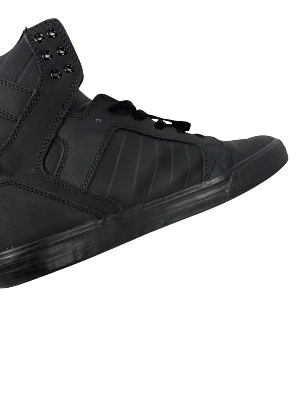 Supra Skytop Muska Red Carpet Skate Shoes Mens Size 12 Black Sneakers - Picture 12 of 16